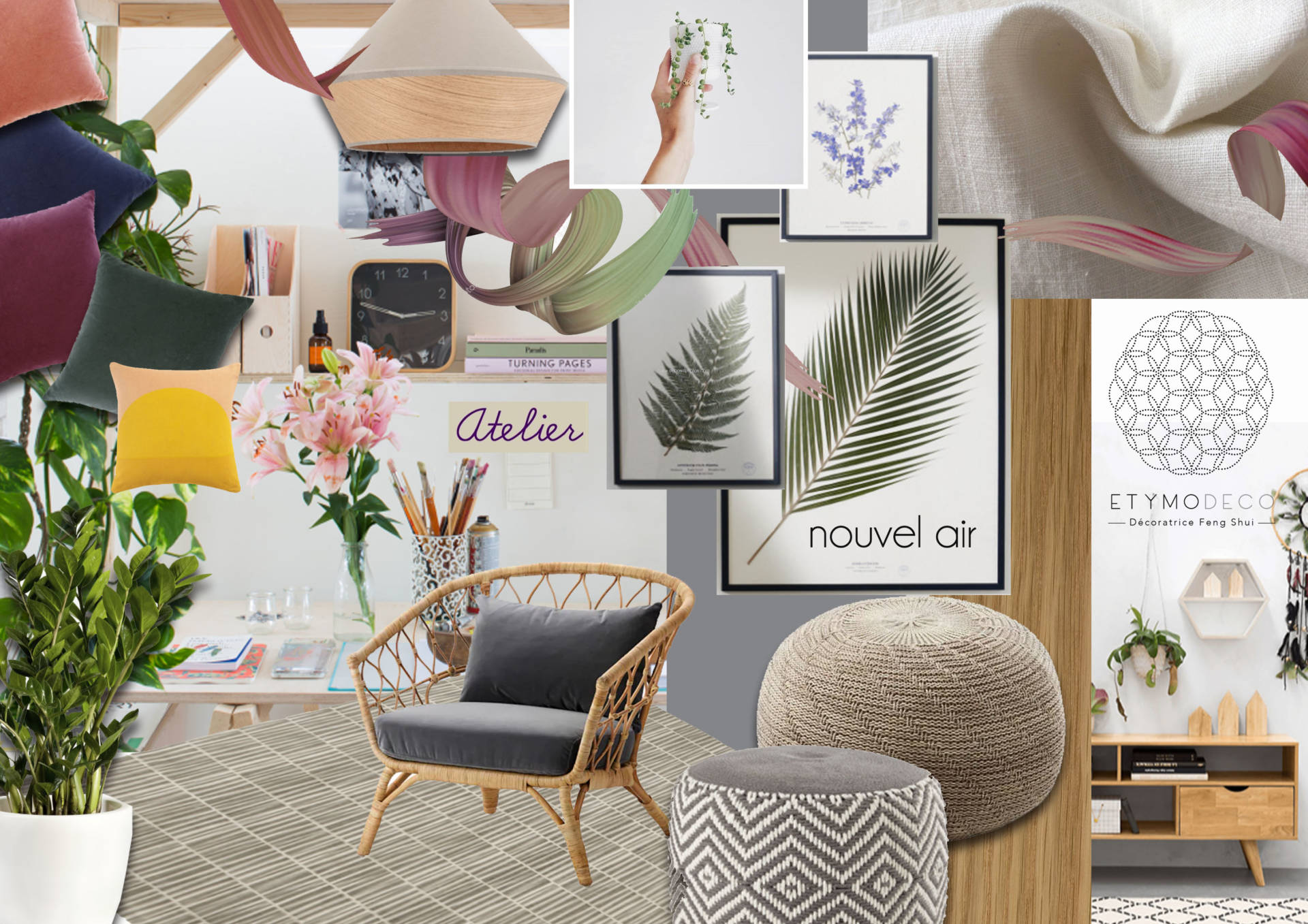 Décoration d&rsquo;un joli appartement sous les toits et de sa terrasse à Huningue