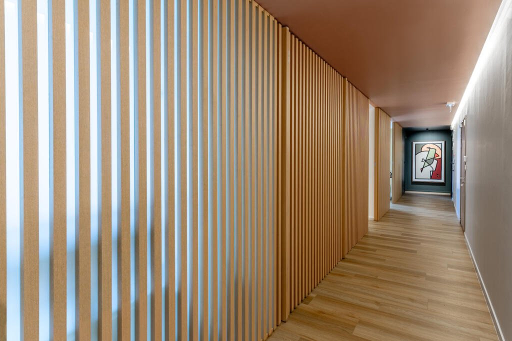 Claustra de bois avec transparence, par Etymodéco, Magali Brustlein, Décoratrice et Expert Feng Shui à Saint Louis en Alsace