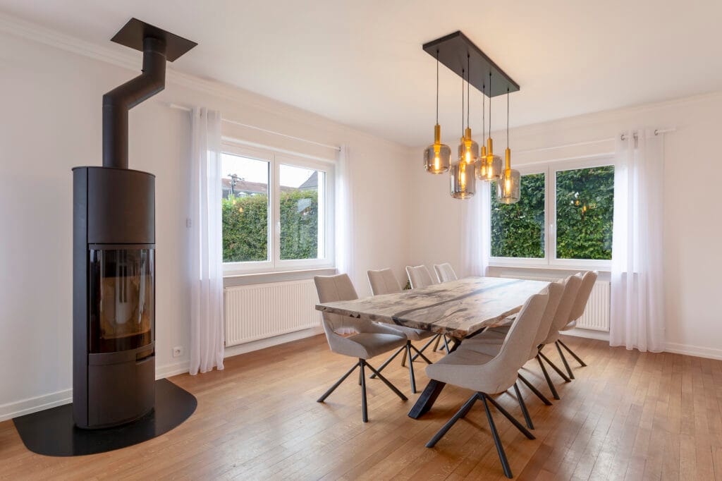 Vue de la salle à manger, par Etymodéco, Magali Brustlein, Décoratrice d'intérieur dans le Haut-Rhin
