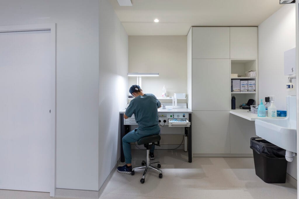 Un espace préparation des composites, par Etymodéco, Magali Brustlein, Décoratrice d'intérieur à Saint Louis en Alsace
